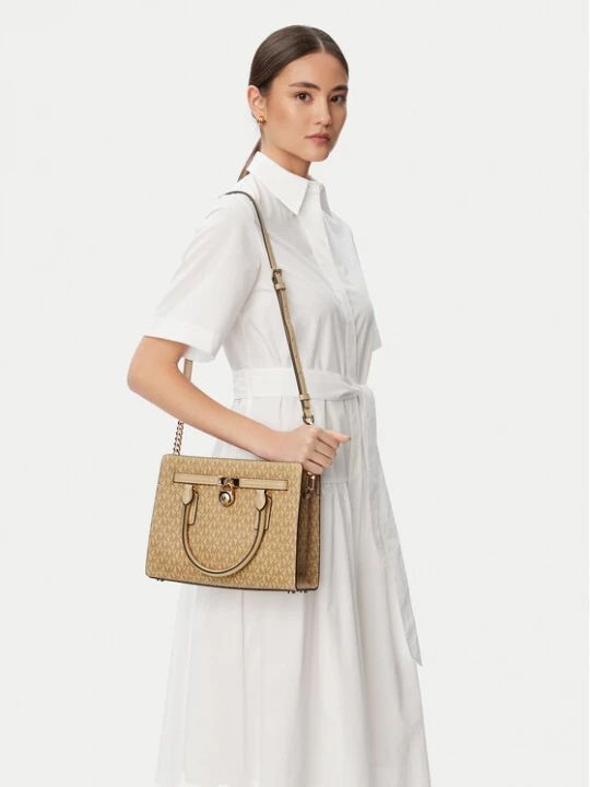 Obrázek produktu MICHAEL Michael Kors Kabelka Hamilton Moderne 30T6GNXS1V Béžová