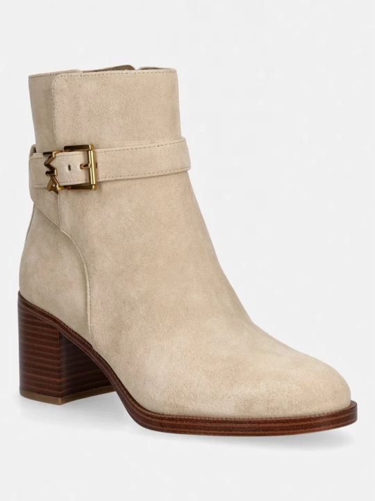 Obrázek produktu MICHAEL Michael Kors kotníkové boty dámské semišové Rachel Heeled Bootie béžová