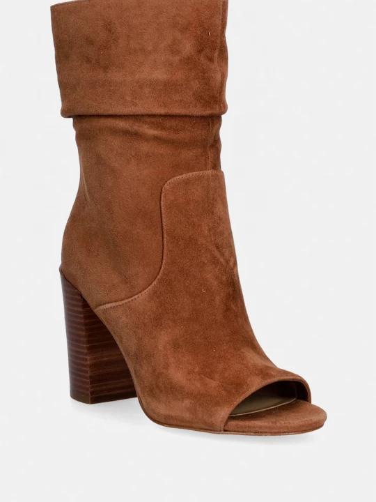 Obrázek produktu MICHAEL Michael Kors kotníkové boty dámské semišové Shayna Heeled Botie hnědá