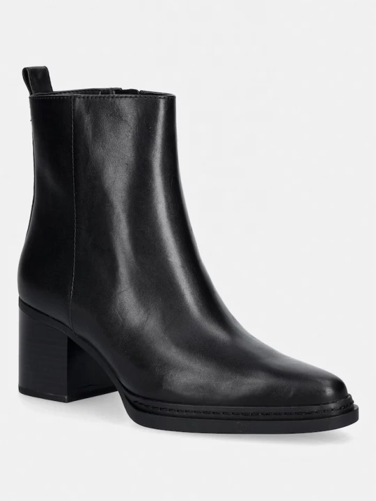 Obrázek produktu MICHAEL Michael Kors kotníkové boty na sloupku dámské kožené Lex Bootie černá