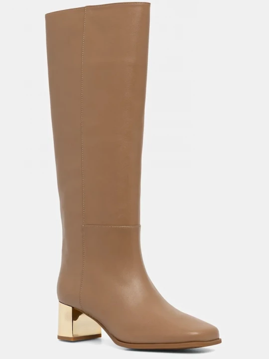 Obrázek produktu MICHAEL Michael Kors Kožené kozačky MICHAEL Michael Kors Matilda hnědá