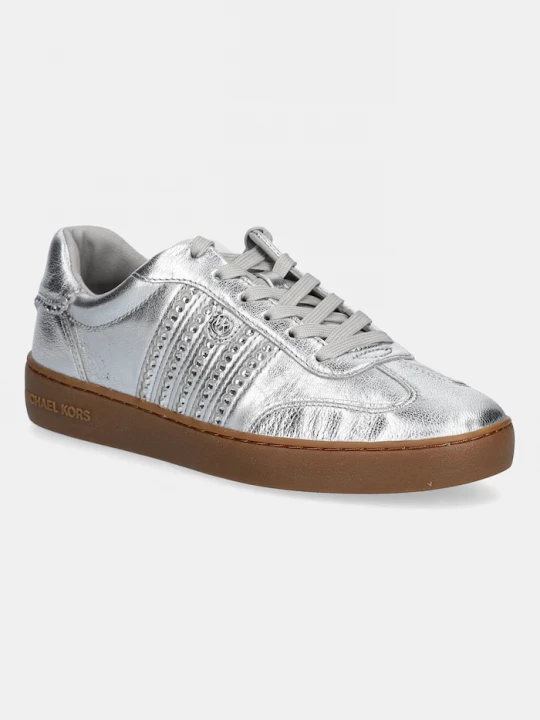 Obrázek produktu MICHAEL Michael Kors Kožené tenisky Scotty stříbrná