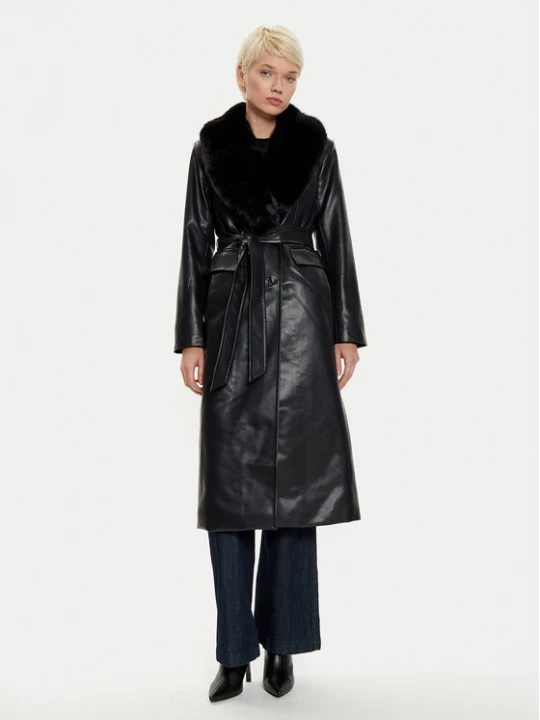 Obrázek produktu MICHAEL Michael Kors Plášť z umělé kůže 77B1402M52 Černá Regular Fit