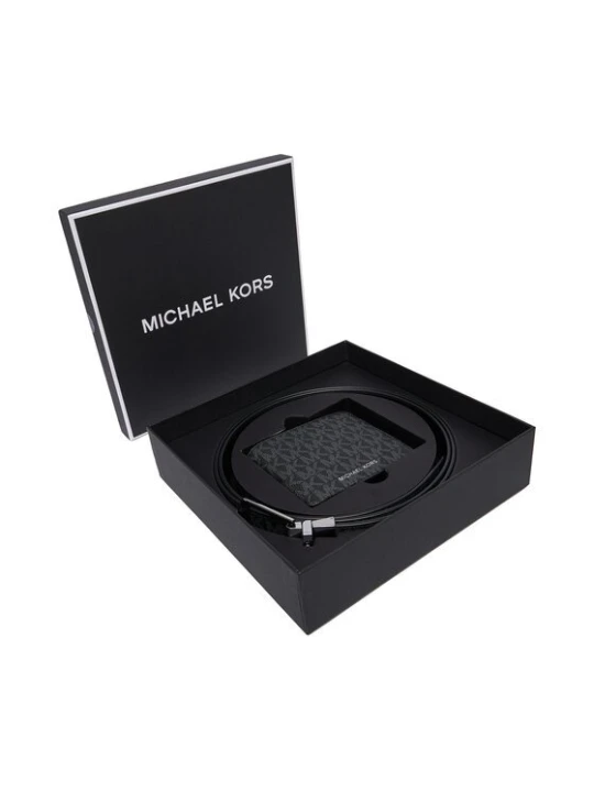 Obrázek produktu MICHAEL Michael Kors Sada peněženka a pásek 39S4LBLN4B Černá