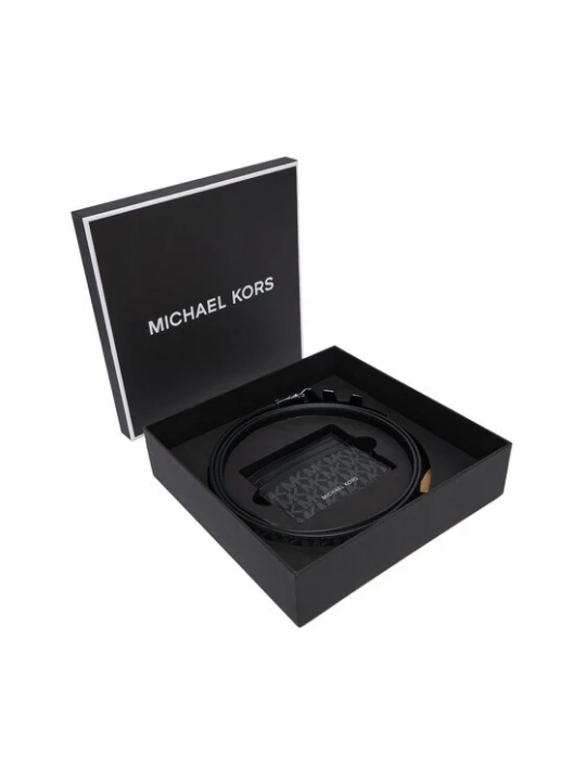 Obrázek produktu MICHAEL Michael Kors Sada pouzdro na karty a opasek 39S4LBLY6B Černá