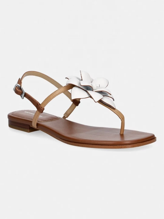 Obrázek produktu MICHAEL Michael Kors sandály dámské kožené Jacie Thong Sandal béžová