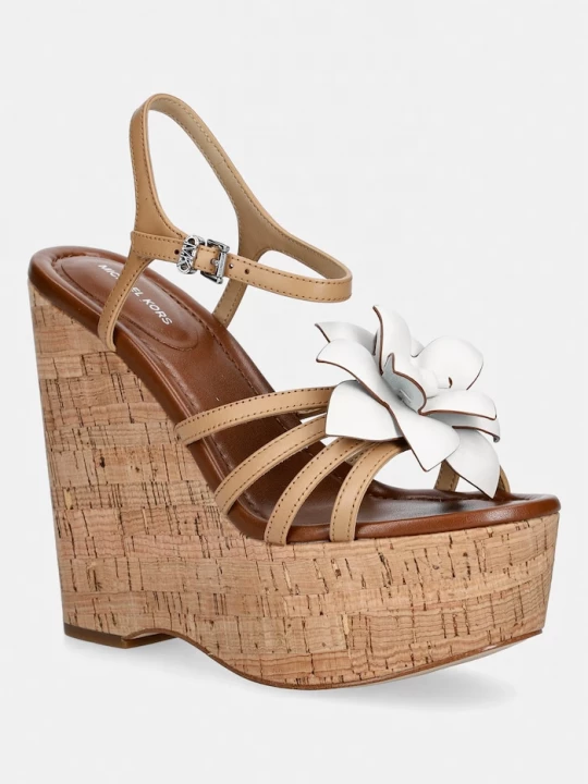 Obrázek produktu MICHAEL Michael Kors sandály kožené Jacie Wedge béžová