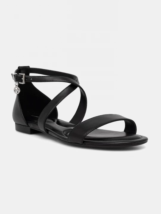 Obrázek produktu MICHAEL Michael Kors sandály na plochém podpatku dámské kožené Alexa Flex Flat Sandal černá
