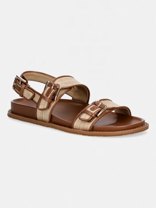 Obrázek produktu MICHAEL Michael Kors sandály na plochém podpatku dámské Nia Flat Sandal hnědá