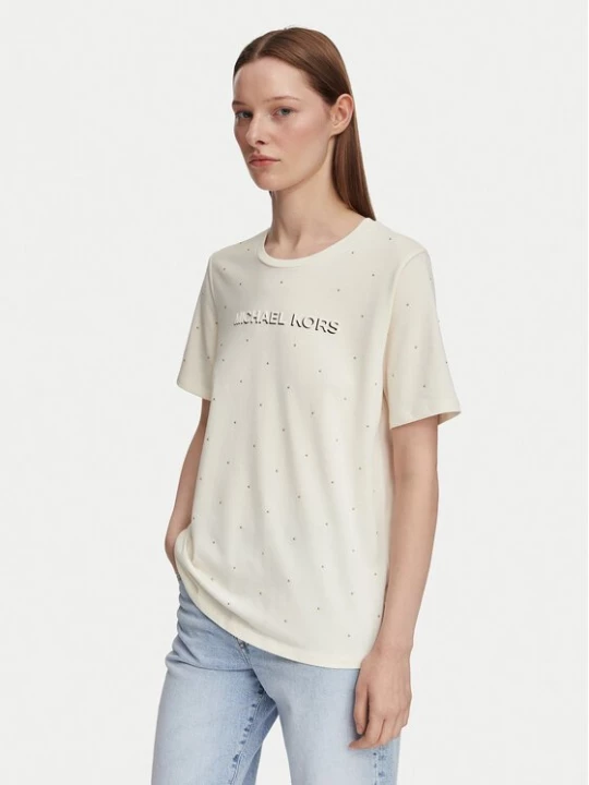 Obrázek produktu MICHAEL Michael Kors T-Shirt MT6524Y97J Krémová Regular Fit