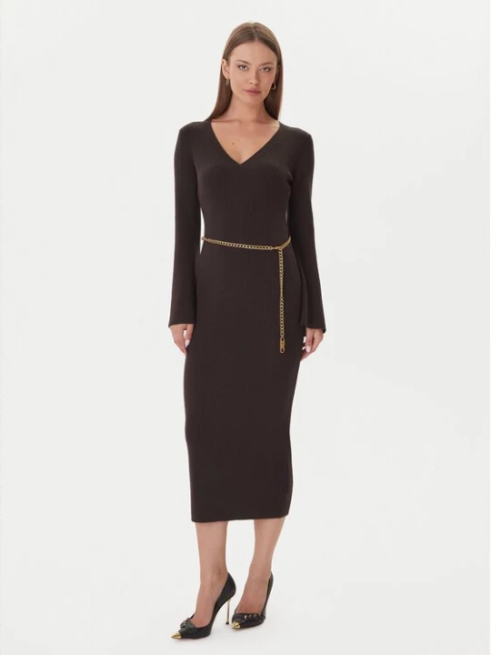 Obrázek produktu MICHAEL Michael Kors Úpletové šaty MF5835G4VR Hnědá Slim Fit