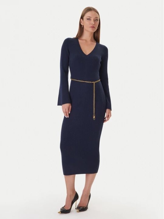 Obrázek produktu MICHAEL Michael Kors Úpletové šaty MF5835G4VR Tmavomodrá Slim Fit