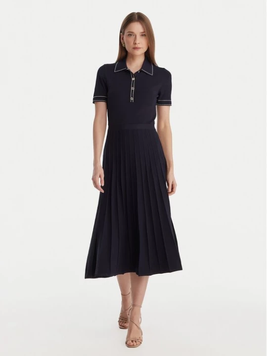 Obrázek produktu MICHAEL Michael Kors Úpletové šaty MR683C0BFD Tmavomodrá Slim Fit
