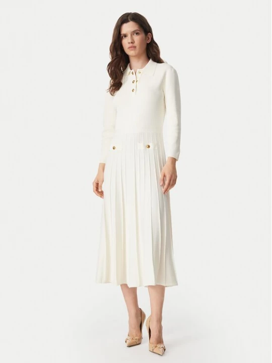 Obrázek produktu MICHAEL Michael Kors Úpletové šaty MT683J3BFD Krémová Slim Fit