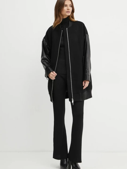 Obrázek produktu MICHAEL Michael Kors Vlněná bomber bunda MICHAEL Michael Kors černá