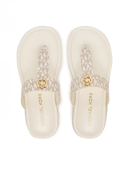 Obrázek produktu MICHAEL Michael Kors Žabky Koya Flip Flap 40R6KOFA2B Écru Krémová