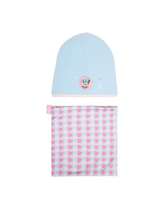Obrázek produktu Mickey&Friends Set čepice a tunelová šála CEO-ACCCS-AW25-220DSTC Modrá