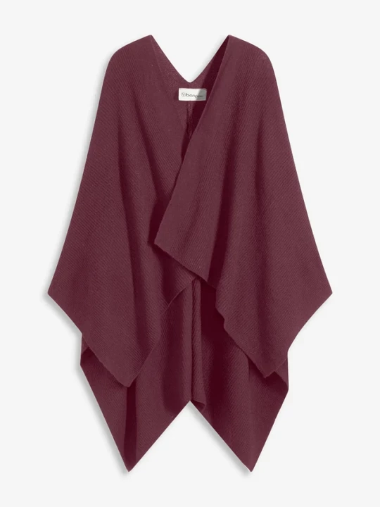 Obrázek produktu Miękkie poncho BonPrix czerwony