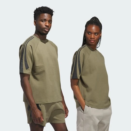Obrázek produktu Mikina adidas Basketball Short Sleeve Sweatshirt (Gender Neutral) Olive Strata