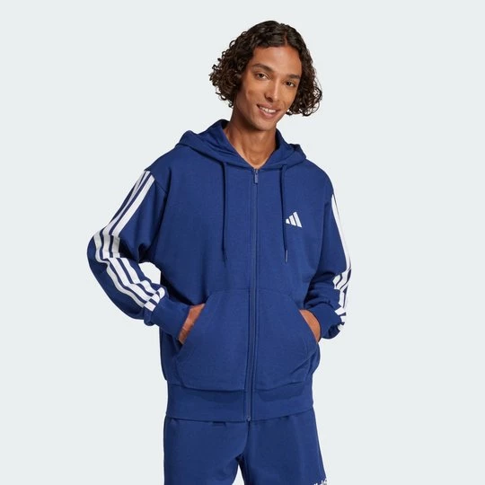 Obrázek produktu Mikina Essentials 3-Stripes French Terry Full-Zip Adidas