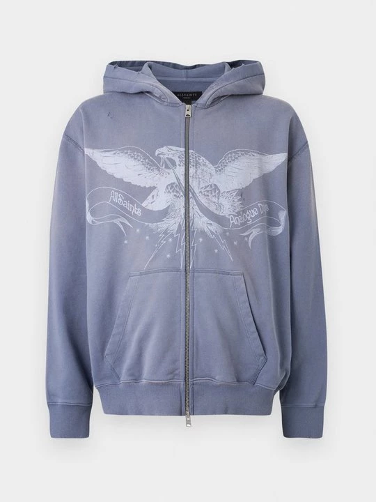 Obrázek produktu Mikina na zip AllSaints světle modrá