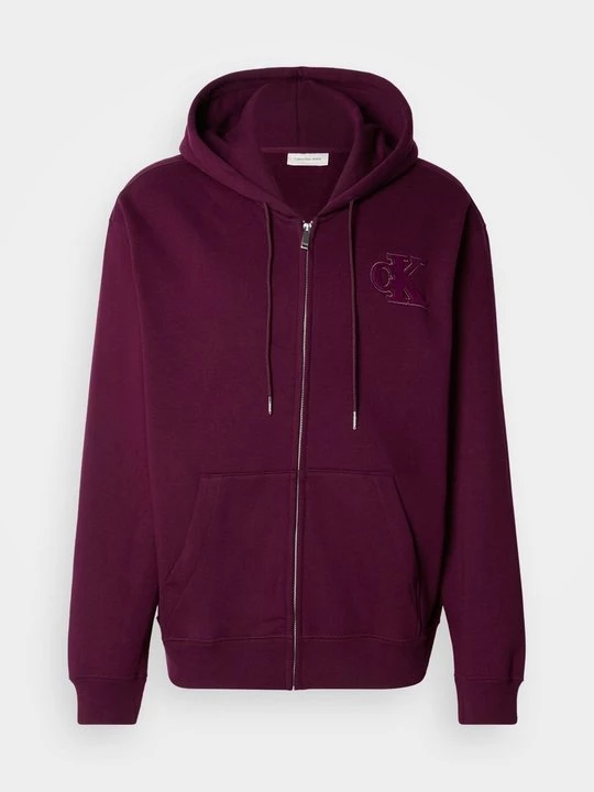 Obrázek produktu Mikina na zip Calvin Klein Jeans fialová