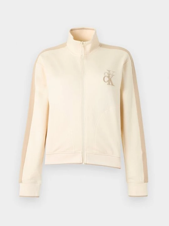 Obrázek produktu Mikina na zip Calvin Klein Jeans béžová