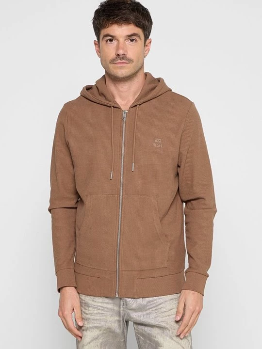 Obrázek produktu Mikina na zip Diesel hnědá