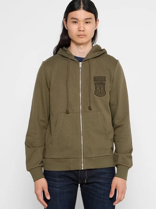 Obrázek produktu Mikina na zip Diesel khaki