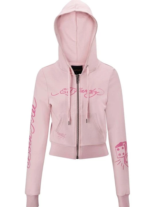 Obrázek produktu Mikina na zip Ed Hardy světle růžová