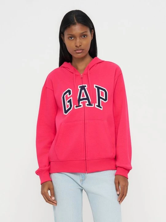 Obrázek produktu Mikina na zip GAP neonově růžová