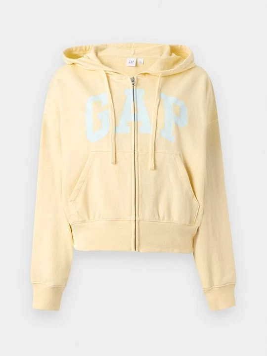 Obrázek produktu Mikina na zip GAP světle žlutá