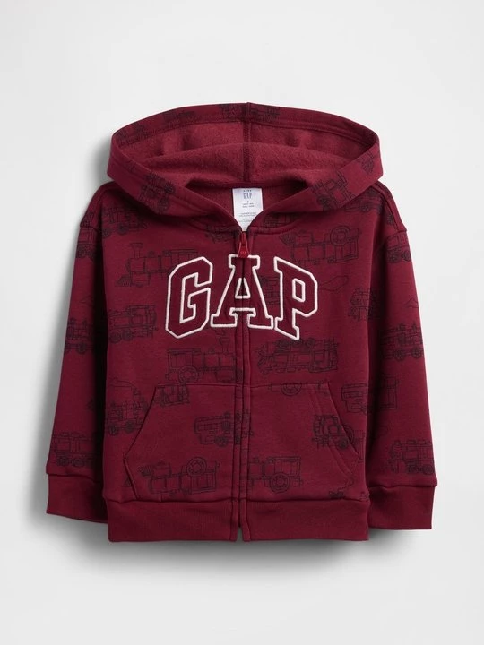 Obrázek produktu Mikina na zip GAP tmavě červená