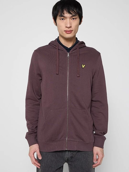 Obrázek produktu Mikina na zip Lyle & Scott tmavě hnědá