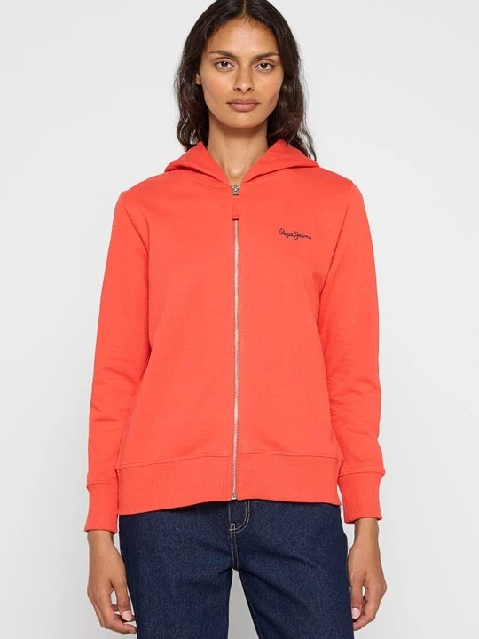 Obrázek produktu Mikina na zip Pepe Jeans korálová