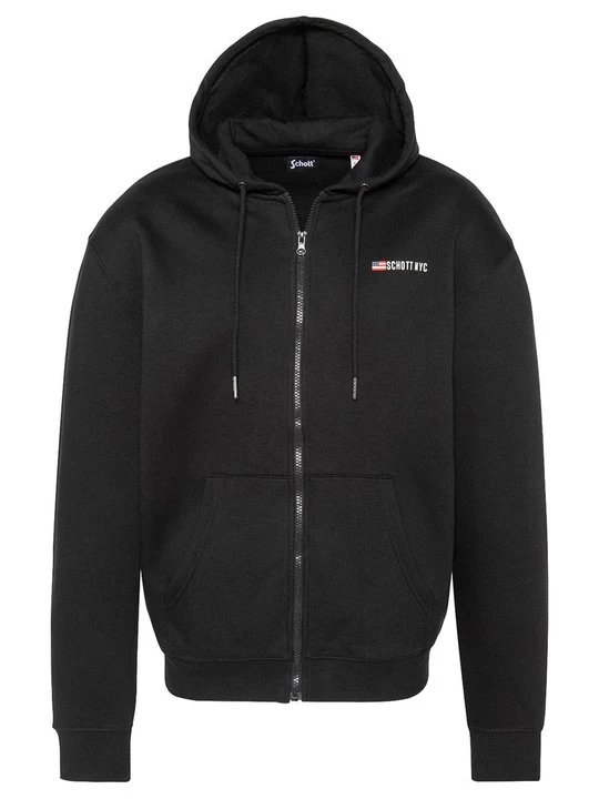 Obrázek produktu Mikina na zip Schott černá