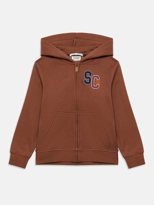 Obrázek produktu Mikina na zip Scotch & Soda hnědá