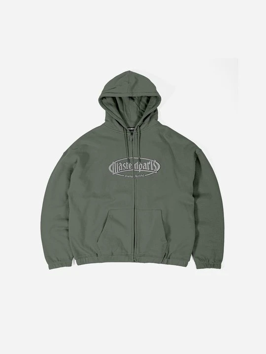 Obrázek produktu Mikina na zip Wasted Paris zelená