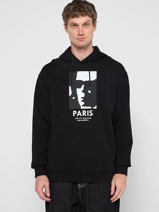 Obrázek produktu Mikina s kapucí KARL LAGERFELD černá
