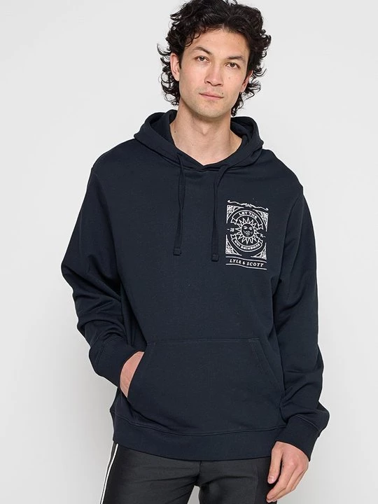 Obrázek produktu Mikina s kapucí Lyle & Scott tmavě modrá
