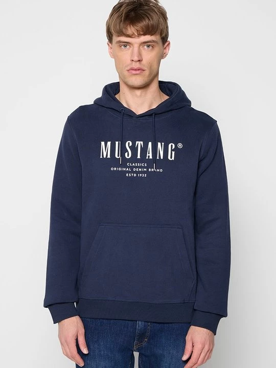 Obrázek produktu Mikina s kapucí Mustang tmavě modrá