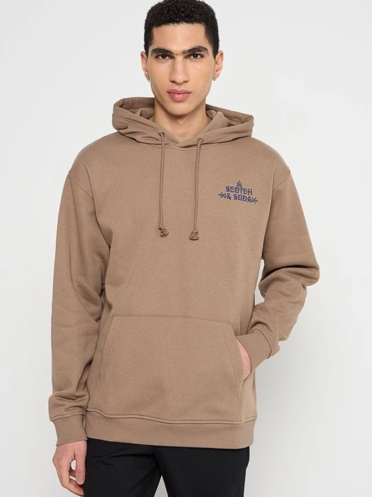 Obrázek produktu Mikina s kapucí Scotch & Soda světle hnědá