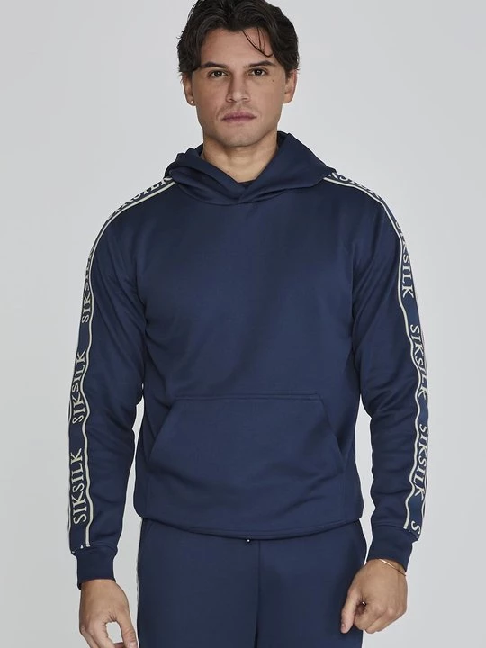 Obrázek produktu Mikina s kapucí SikSilk tmavě modrá