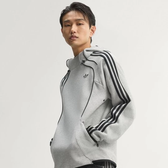 Obrázek produktu MIKINA S KAPUCÍ SPACER TEAMGEIST 26 CUTLINE Adidas Medium Grey Heather
