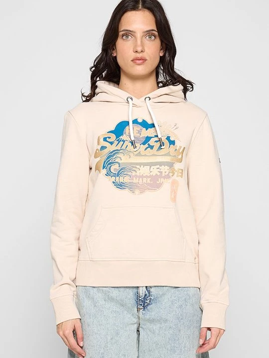 Obrázek produktu Mikina s kapucí Superdry béžová