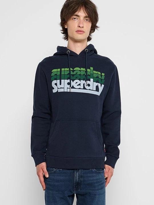 Obrázek produktu Mikina s kapucí Superdry tmavě modrá