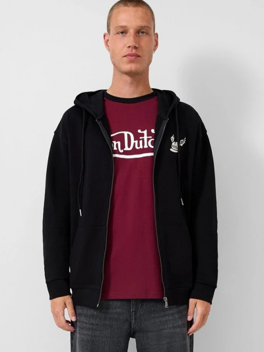 Obrázek produktu Mikina s výšivkou a nášivkou | QS x Von Dutch černá