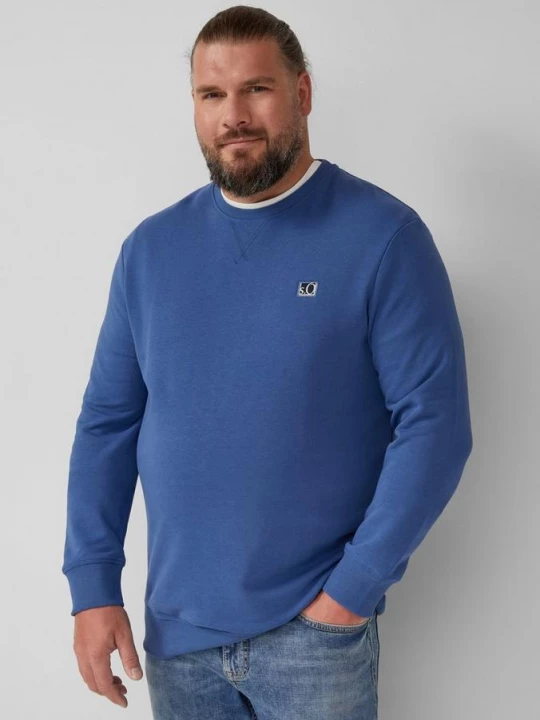 Obrázek produktu Mikina ze směsi bavlny s výstřihem pro posádku s.Oliver modrá