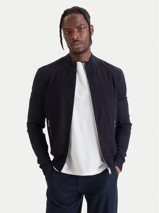 Obrázek produktu Milestone Kožená bunda 61163860755 Tmavomodrá Slim Fit