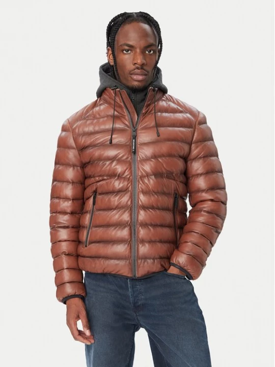 Obrázek produktu Milestone Kožená bunda MSHarvey 631068 60905 Hnědá Regular Fit
